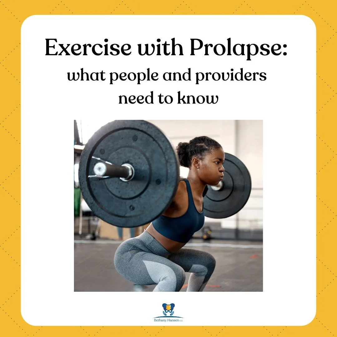 exercise with prolapse pelvic floor physical therapy